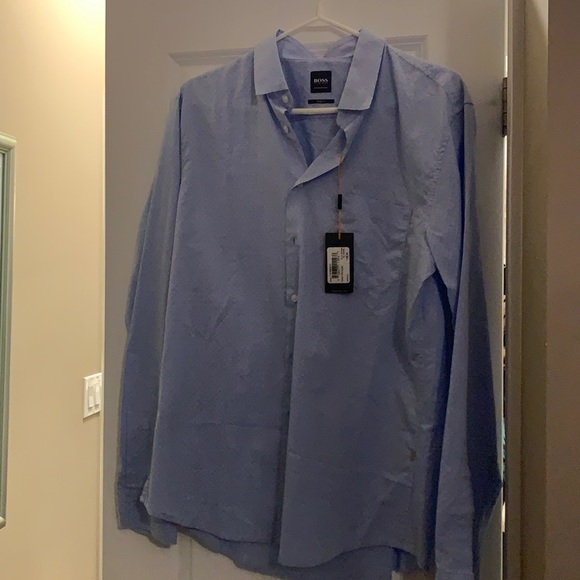 Hugo Boss Large Slim Fit Dress Shirt
